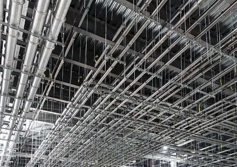 304 Stainless Steel Flanged Ducting installed at LG Energy Solution EV facility.